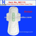 Compound Cover Sanitary Napkin with Anion